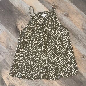 Flowy olive green tank top